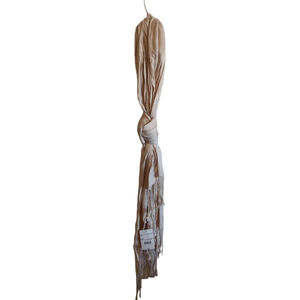 Scarf Ladies Solid Sand Tassel Edge 28"W x 78" L New With Tags